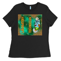 Black laboratory technician Ladies Tee - TumblerDesignByShophia