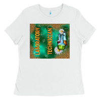 White laboratory technician Ladies Tee - TumblerDesignByShophia