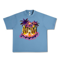 Pebble Blue Hot mom summer mother' say Urban Heavy Tee - HowdyJamesFarm
