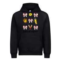 Black softball coquette bow Urban Hoodie - JahusDesignShop