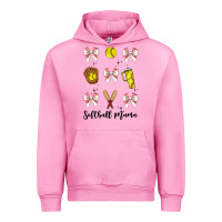Fuchsia Pink softball coquette bow Urban Hoodie - JahusDesignShop