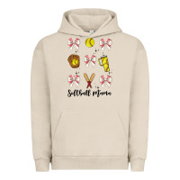 Softball Coquette Bow Urban Hoodie | Teevron