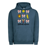 Pigment Midnight Navy softball coquette bow Urban Hoodie - JahusDesignShop