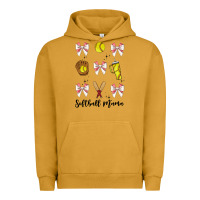 Pigment Peanut Butter softball coquette bow Urban Hoodie - JahusDesignShop