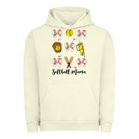 Pigment Pistachio softball coquette bow Urban Hoodie - JahusDesignShop