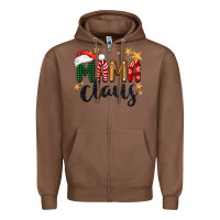 Chestnut mama Claus Christmas Zipper Hoodie - BarkalooDesign