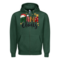 Sports Green mama Claus Christmas Zipper Hoodie - BarkalooDesign