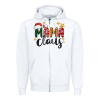 White mama Claus Christmas Zipper Hoodie - BarkalooDesign