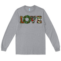 Heather Grey christmas love Long Sleeve Tee - RanaPortraitStore