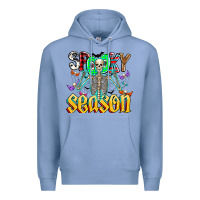 Colony Blue Spooky Season Premium Hoodie - CowhideDigitalArt