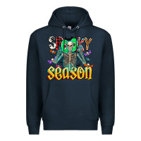 Navy Spooky Season Premium Hoodie - CowhideDigitalArt