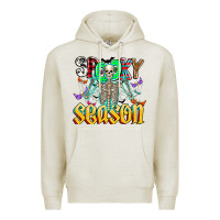 Oatmeal Heather Spooky Season Premium Hoodie - CowhideDigitalArt