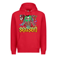 Red Spooky Season Premium Hoodie - CowhideDigitalArt