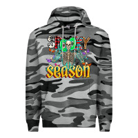 Slate Camo Spooky Season Premium Hoodie - CowhideDigitalArt