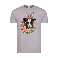 Vintage Zinc Happy Easter Cow Easter Day Vintage Tee - CowGirlArtShop