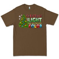 Cacao Christmas light are my favorite color Premium Tee - NancyCooperArtShop
