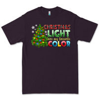 Plum Christmas light are my favorite color Premium Tee - NancyCooperArtShop