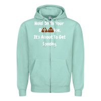 Seafoam spooky halloween women and children Zipper Hoodie - maiPhamDesign