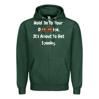 Sports Green spooky halloween women and children Zipper Hoodie - maiPhamDesign