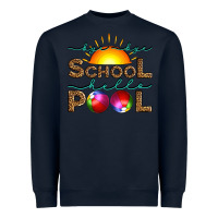 Navy bye bye school hello pool Heavyweight Sweatshirt - Artiststas