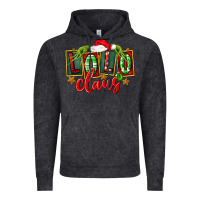 Vintage Black christmas lolo claus Vintage Hoodie - FaDigitalArtStudio