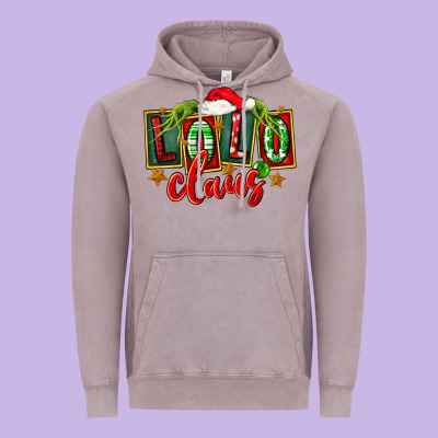 Christmas Lolo Claus Vintage Hoodie Designed By Fadigitalartstudio
