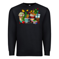 Black spanish teacher coffee cups Premium Sweatshirt - AdoDesignShop