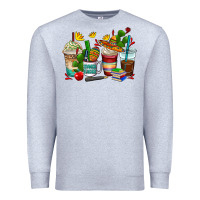 Heather Grey spanish teacher coffee cups Premium Sweatshirt - AdoDesignShop