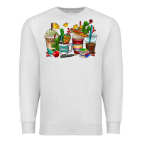 Oatmeal Heather spanish teacher coffee cups Premium Sweatshirt - AdoDesignShop