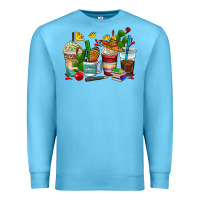 Ocean Blue spanish teacher coffee cups Premium Sweatshirt - AdoDesignShop