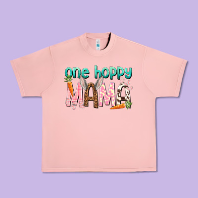One Hoppy Mama Mother's Day Urban Heavy Tee Designed By Howdyjamesfarm
