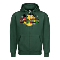 Sports Green Christmas gamer Zipper Hoodie - BarkalooDesign