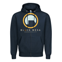 Navy Black Mesa Research Facility T-Shirt Zipper Hoodie - maiPhamDesign