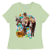 Matcha Happy Easter Day Rodeo Ladies Tee - HowdyJamesFarm