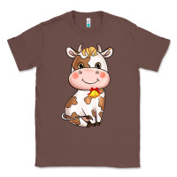 Chestnut Cartoon Cow Classic Tee - HowdyJamesFarm