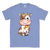 Colony Blue Cartoon Cow Classic Tee - HowdyJamesFarm