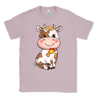 Lilac Cartoon Cow Classic Tee - HowdyJamesFarm