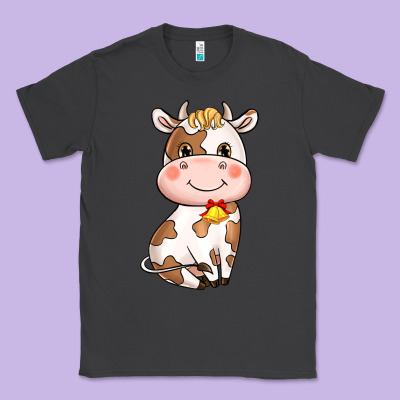 Cartoon Cow Classic Tee Designed By Howdyjamesfarm