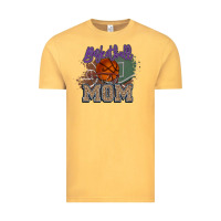 Vintage Mustard Basketball Mom Vintage Tee - HowdyJamesFarm