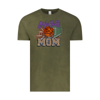 Vintage Olive Basketball Mom Vintage Tee - HowdyJamesFarm