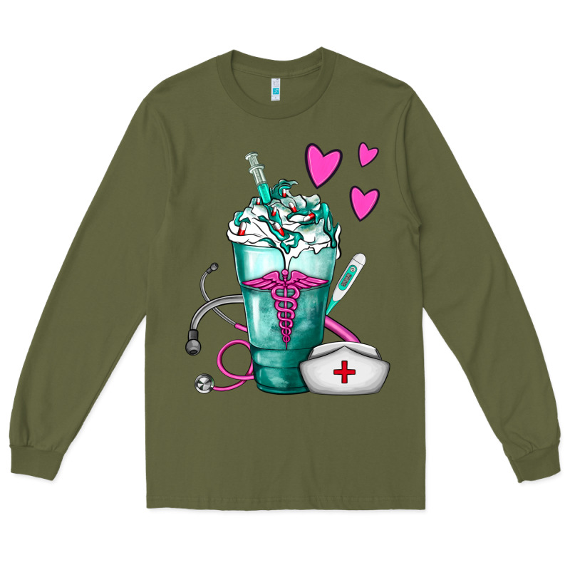 Nurse Frappe Long Sleeve Tee by FaDigitalArtStudio | Teevron