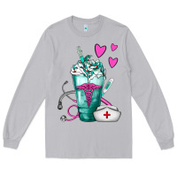 Moon Dust Nurse Frappe Long Sleeve Tee - FaDigitalArtStudio