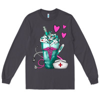 Smoke Nurse Frappe Long Sleeve Tee - FaDigitalArtStudio