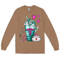 Toasted Coconut Nurse Frappe Long Sleeve Tee - FaDigitalArtStudio