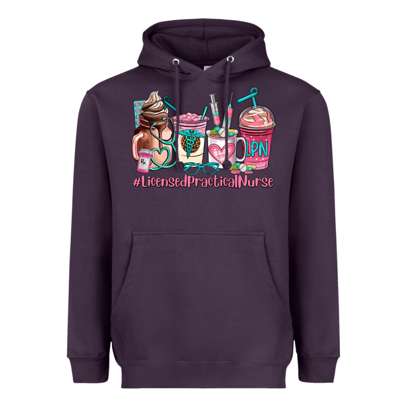 Licensed Practical Nurse  Coffee Cup Heavyweight Hoodie by AdoDesignShop | Teevron