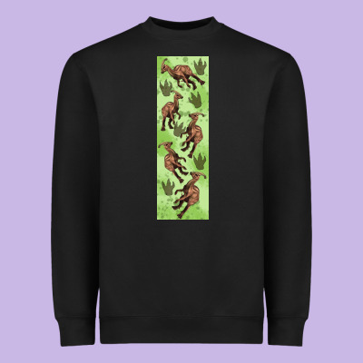 Dinosaur Parasaurolophus Pen Wrap Heavyweight Sweatshirt Designed By Artiststas
