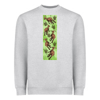 Heather Grey dinosaur parasaurolophus pen wrap Heavyweight Sweatshirt - Artiststas