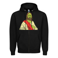 Black zombie jesus halloween costume christian christ Zipper Hoodie - maiPhamDesign