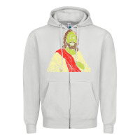 Dove Grey zombie jesus halloween costume christian christ Zipper Hoodie - maiPhamDesign