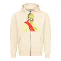 Sandshell zombie jesus halloween costume christian christ Zipper Hoodie - maiPhamDesign